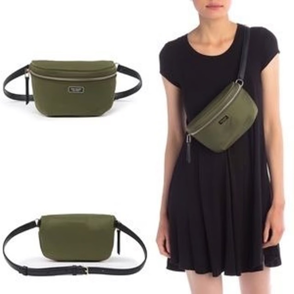 Kate Spade Dawn Convertible Crossbody or Belt Bag in Sapling (Olive Green)